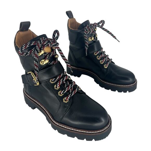 Louis Vuitton Calfskin Territory Ranger Combat Boots in Black - Picture 6 of 16